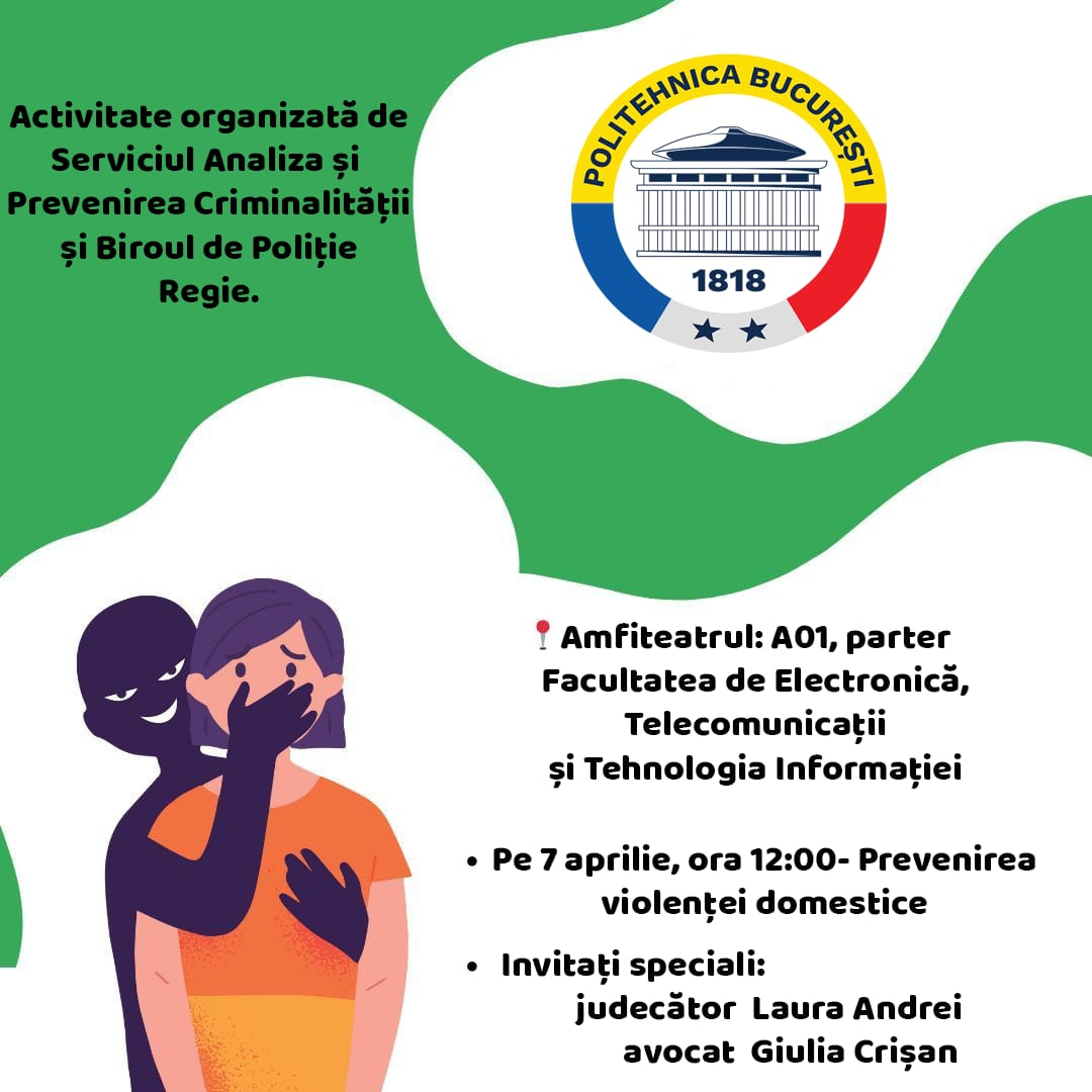 Activitate Politehnica București - Prevenirea violenței domestice